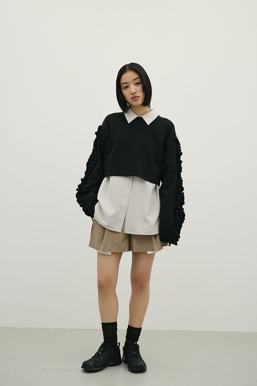 STYLEMIXER「フリルスリーブカットトップ」|Tシャツ・カットソー|