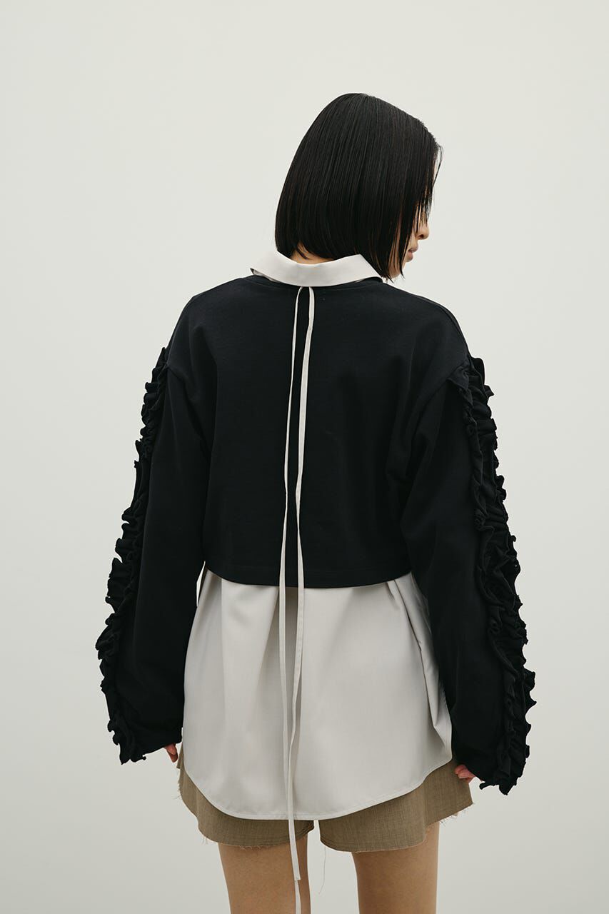 STYLEMIXER「フリルスリーブカットトップ」|Tシャツ・カットソー|