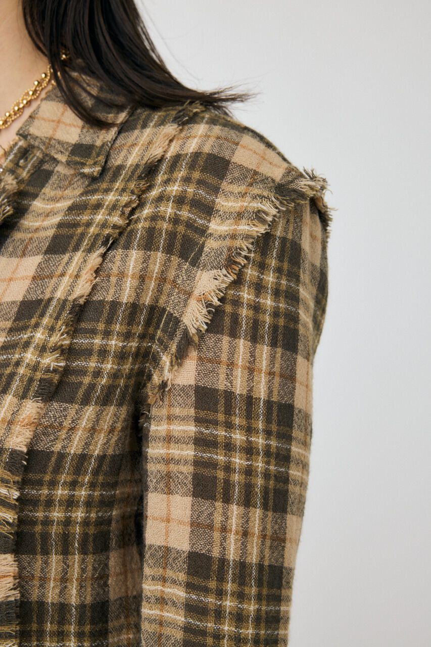 MOUSSY「DOUBLE FRONT TARTAN シャツ」|シャツ・ブラウス|