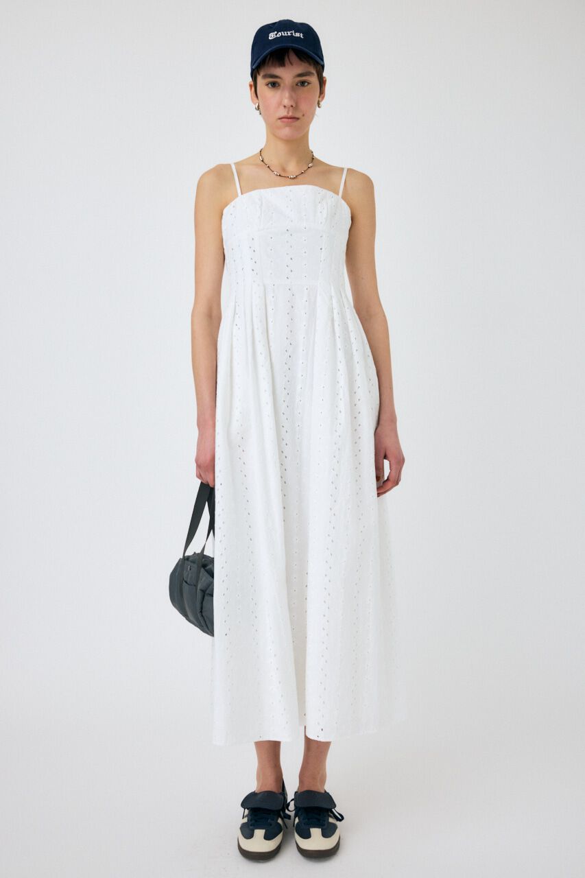 MOUSSY「EYELET LACE ドレス」|ワンピース|