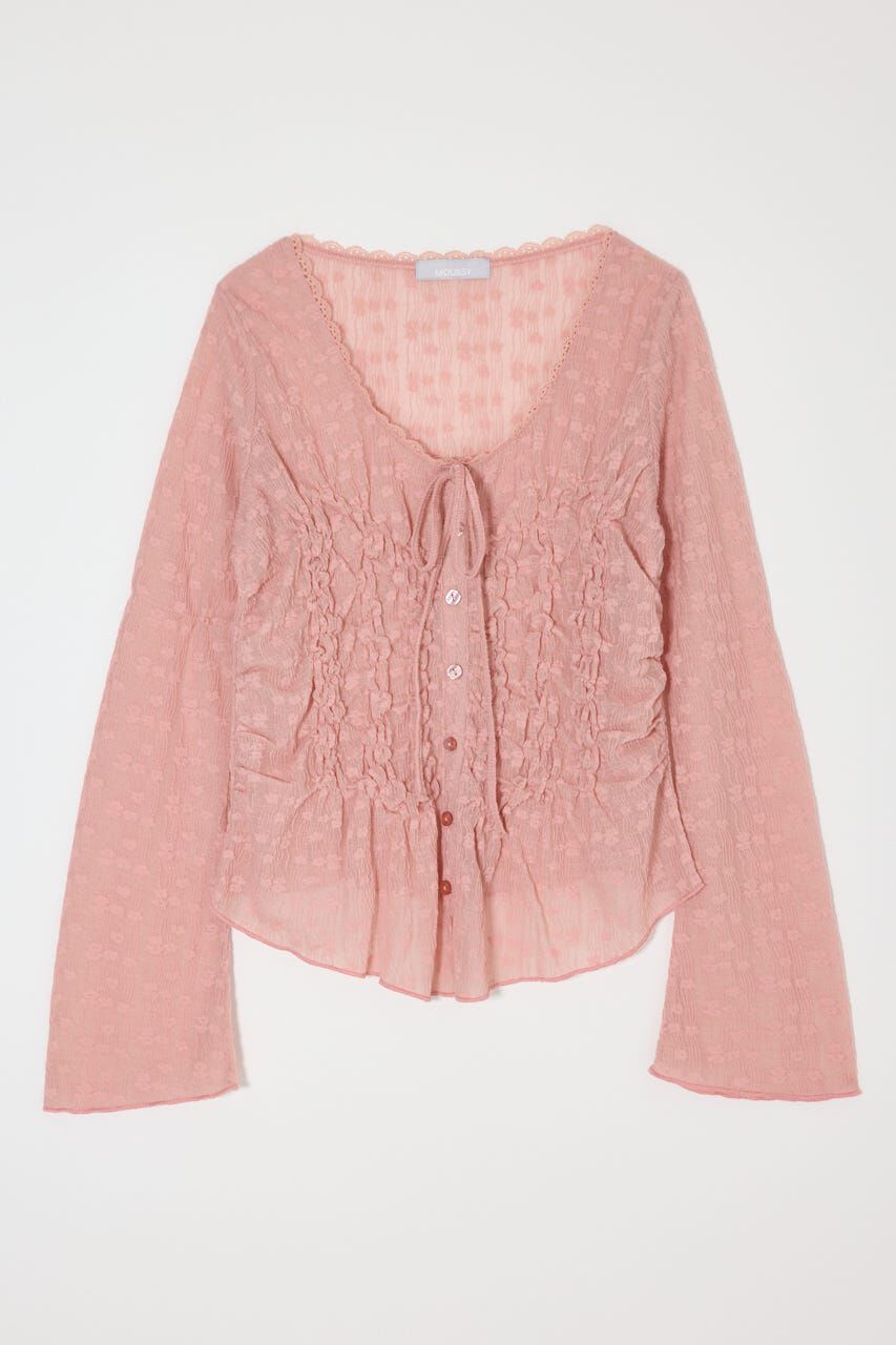 MOUSSY「SHIRRING LACE トップス」|Tシャツ・カットソー|