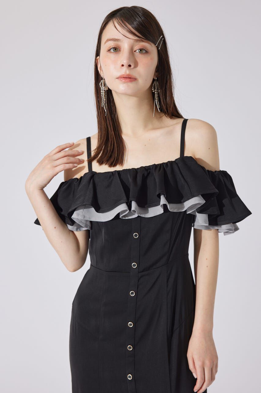 rienda「バイカラーオフショルマーメイドワンピース」|ワンピース|