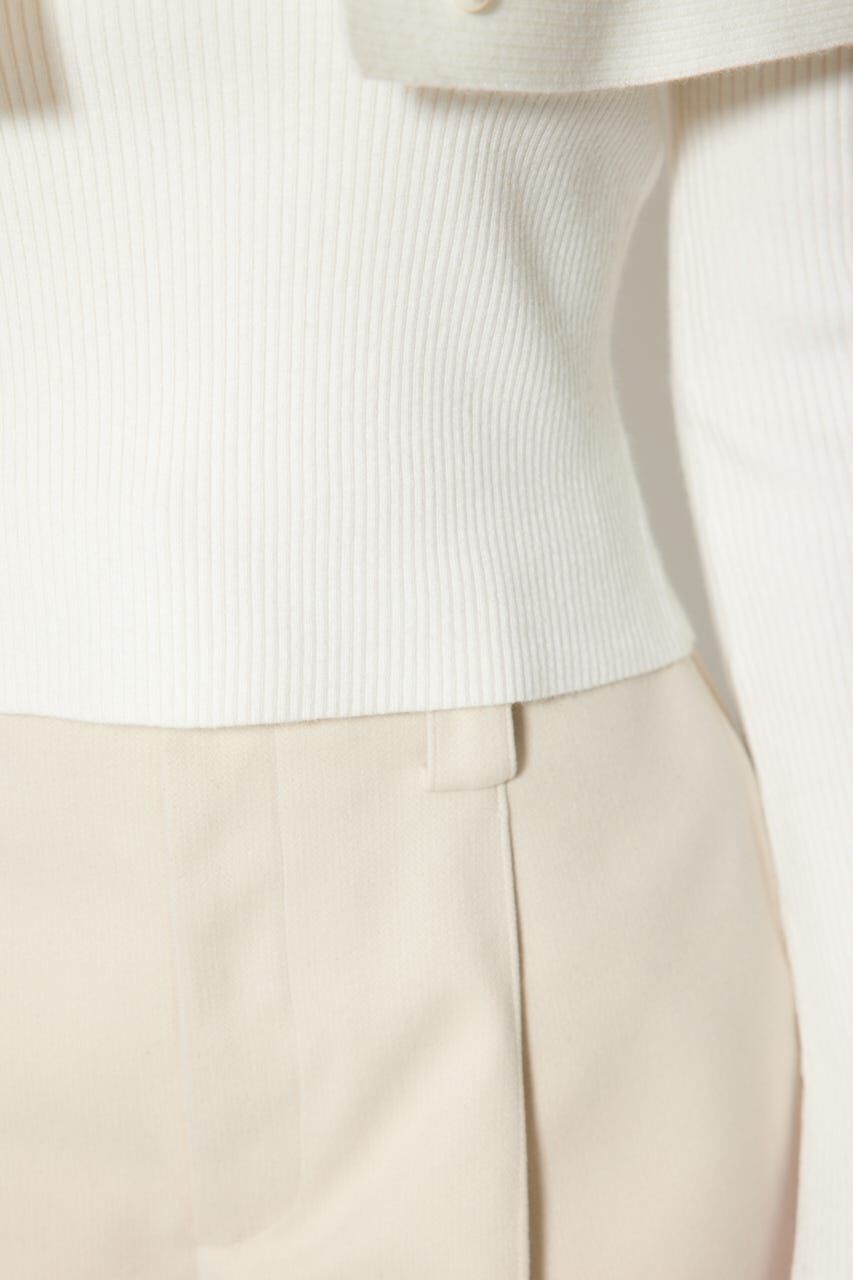 rienda「ショルダーフェイクファービジューニットトップス」|ニット・セーター|