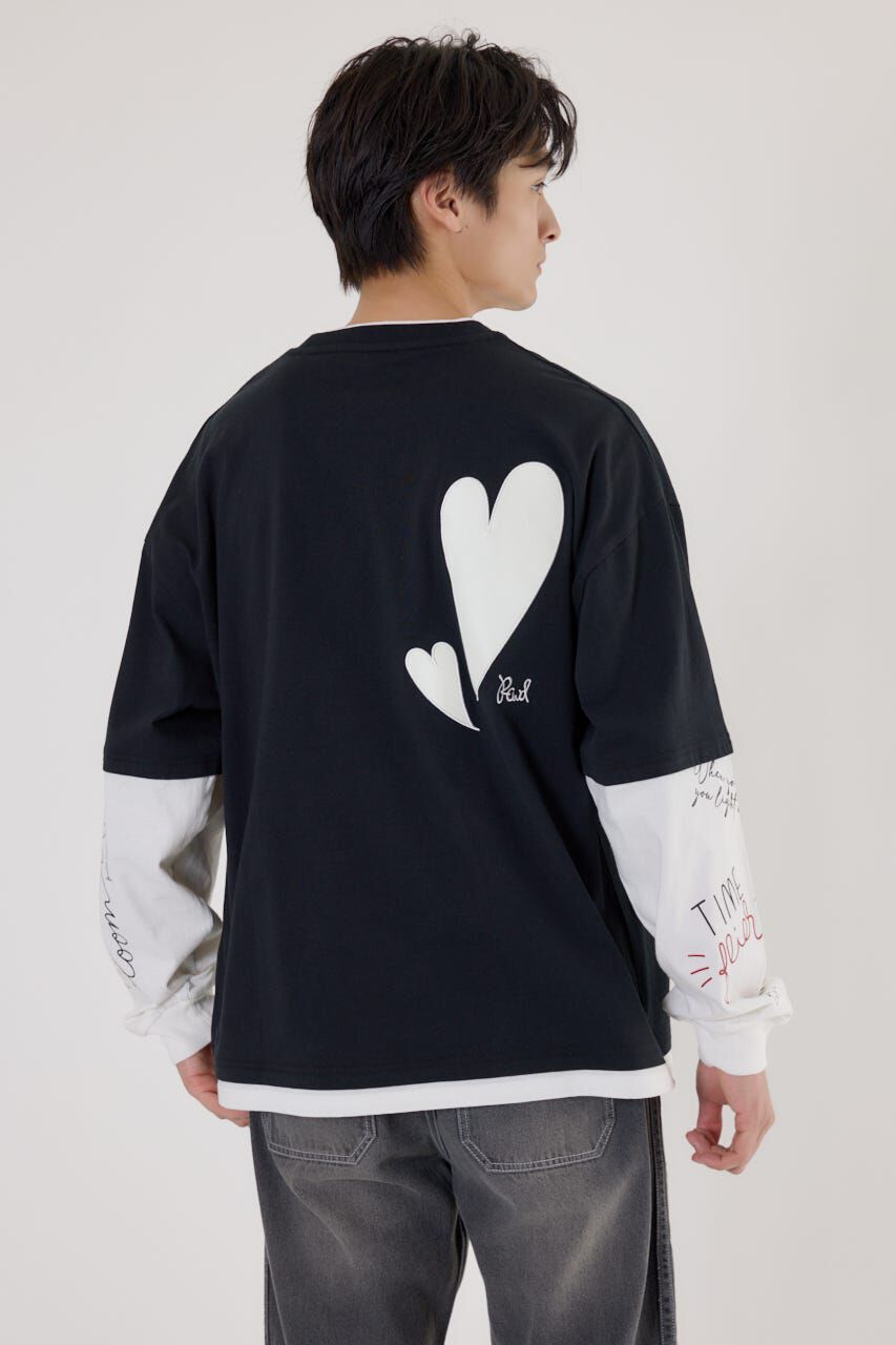 RODEO CROWNS「ハートフェイクレイヤードトップス」|Tシャツ・カットソー|