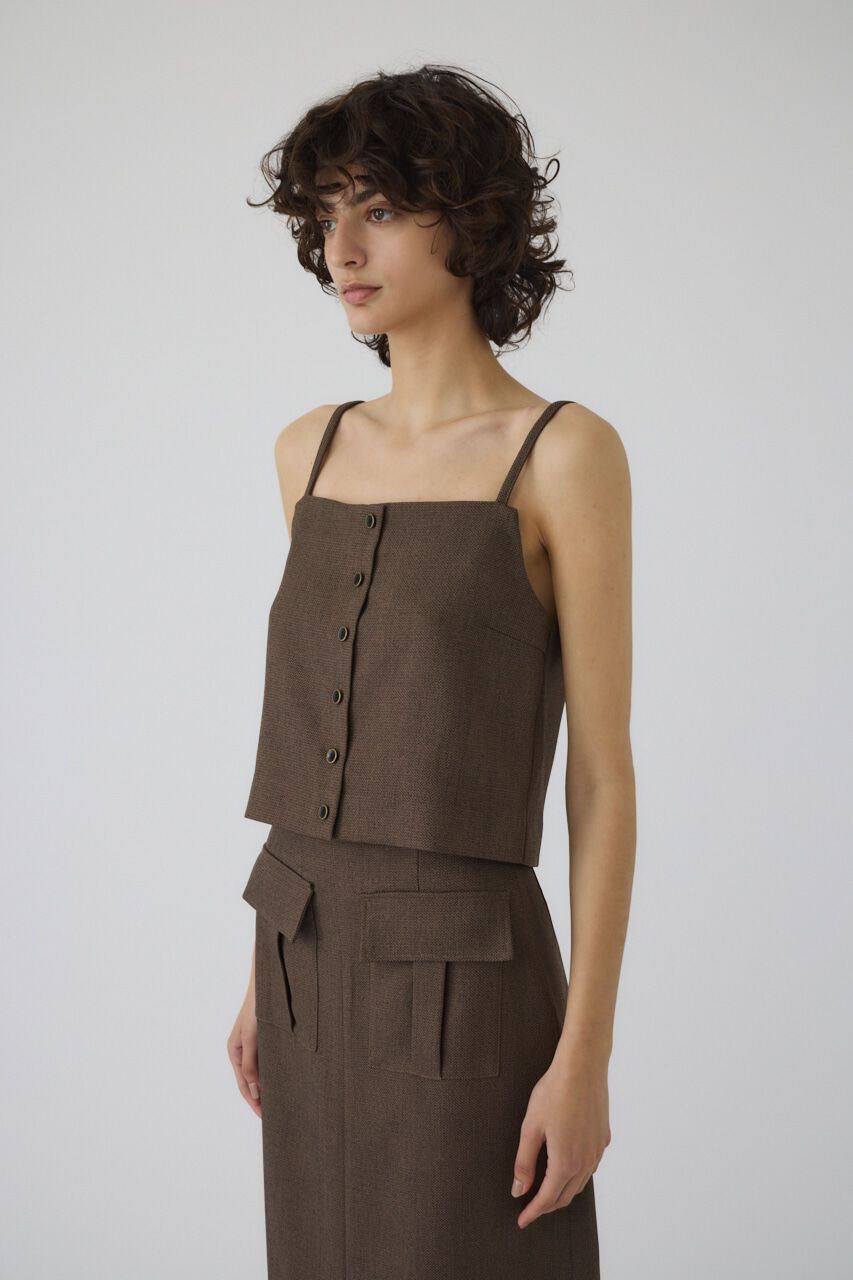 RIM.ARK 「Tweed cami tops」|キャミソール|