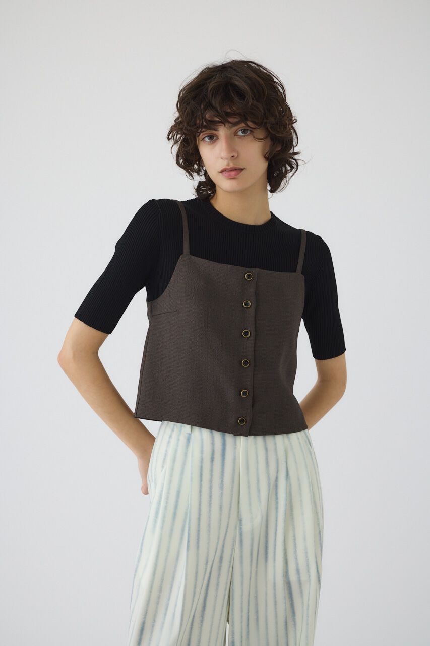 RIM.ARK 「Tweed cami tops」|キャミソール|