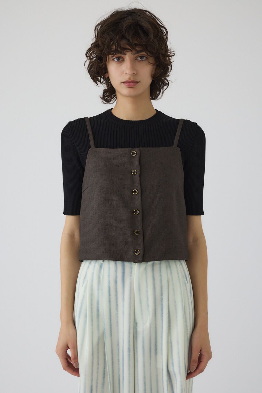 RIM.ARK 「Tweed cami tops」|キャミソール|