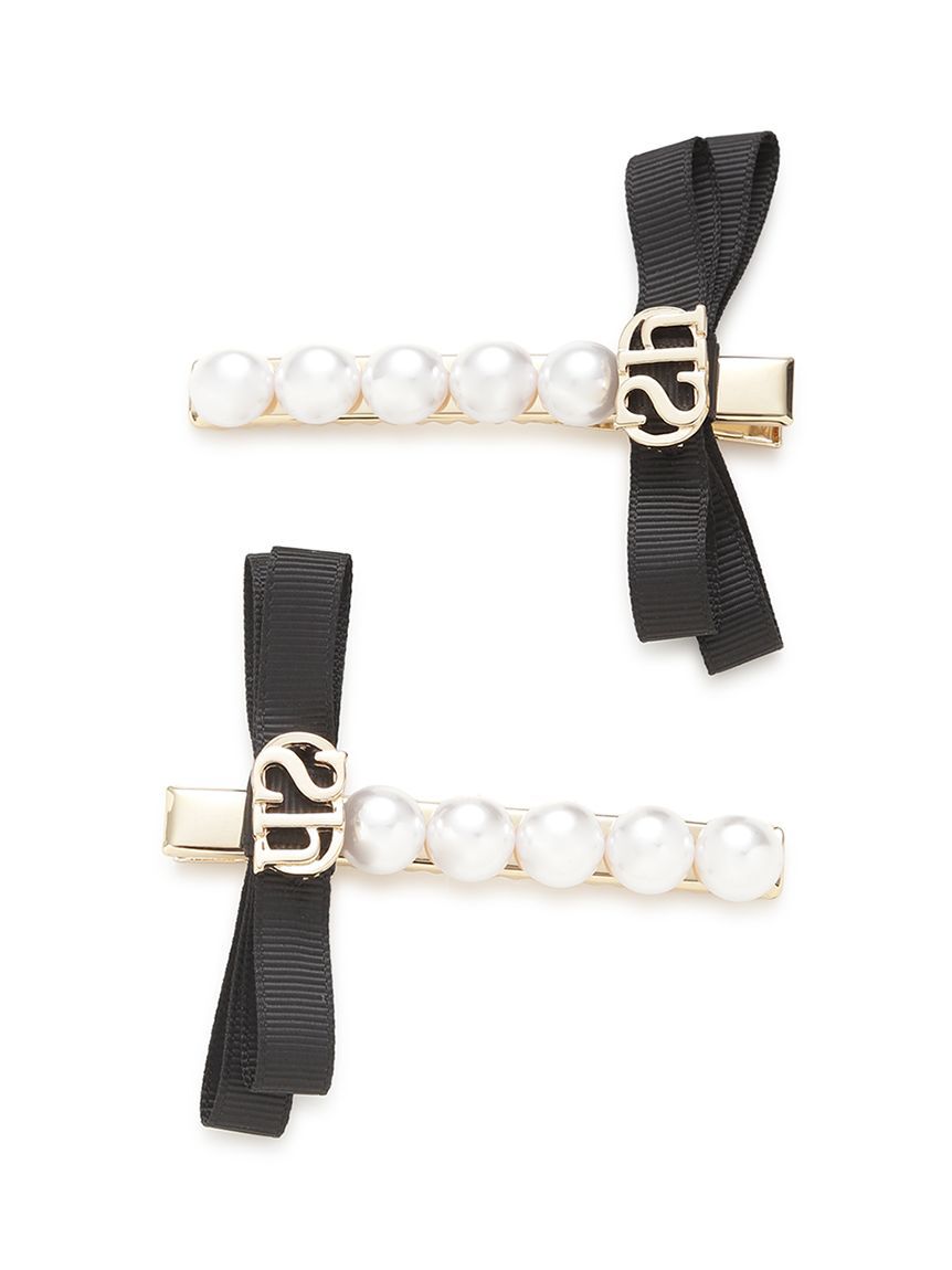 SNIDEL HOME「パールリボンピン」|その他|BLK