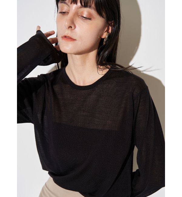 ELENDEEK「WOOL SHEER LONG-T KT」|ニット・セーター|