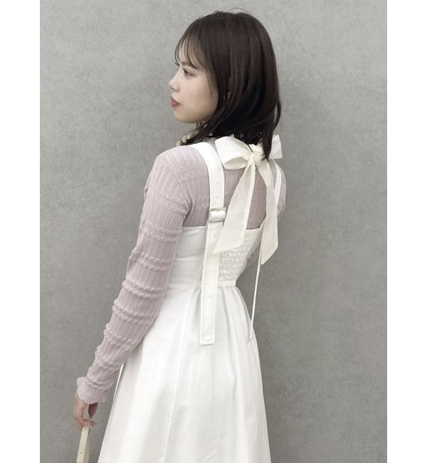 dazzlin「ステッチジャンスカ」|ジャンパースカート|