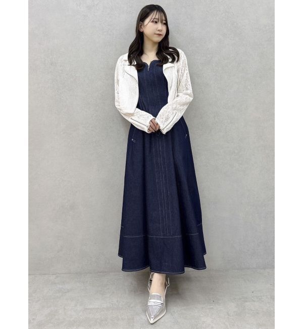 dazzlin「ステッチジャンスカ」|ジャンパースカート|