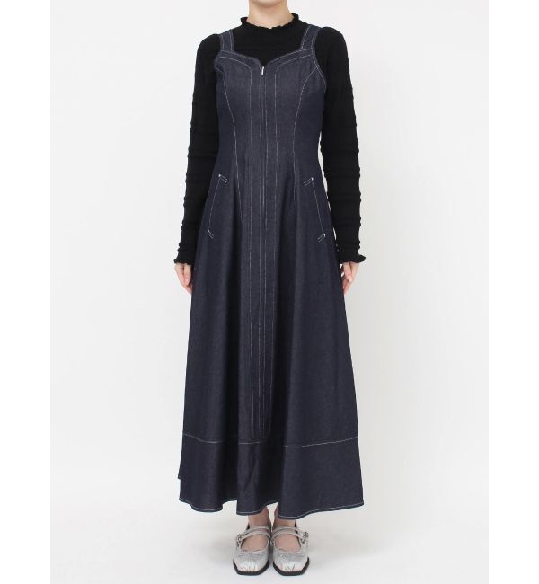 dazzlin「ステッチジャンスカ」|ジャンパースカート|