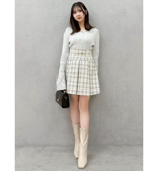 dazzlin「ビットマークフレアミニスカート」|スカート|