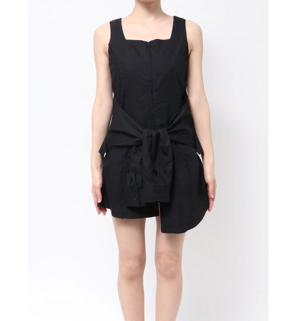 EMODA「ラップスリーブミニワンピース」|ワンピース|ブラック