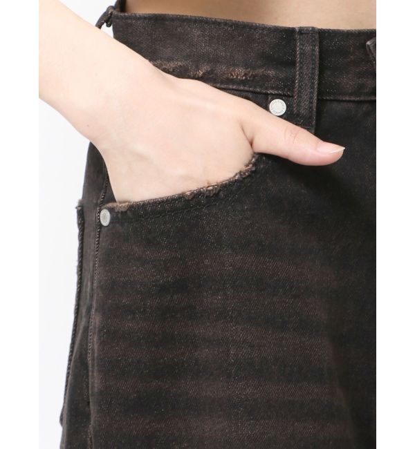 EMODA「ダブルハイクラッシュジーンズ」|デニム|