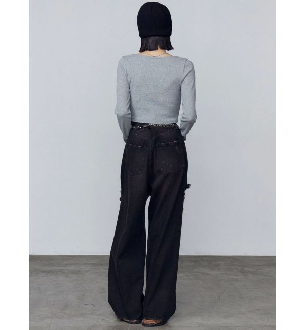 EMODA「ダブルハイクラッシュジーンズ」|デニム|