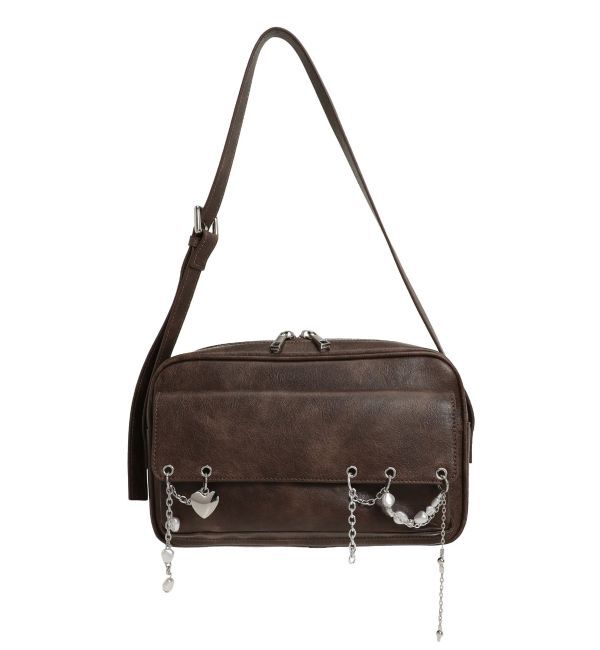 EMODA「チャームデコバッグ」|ハンドバッグ|ブラウン