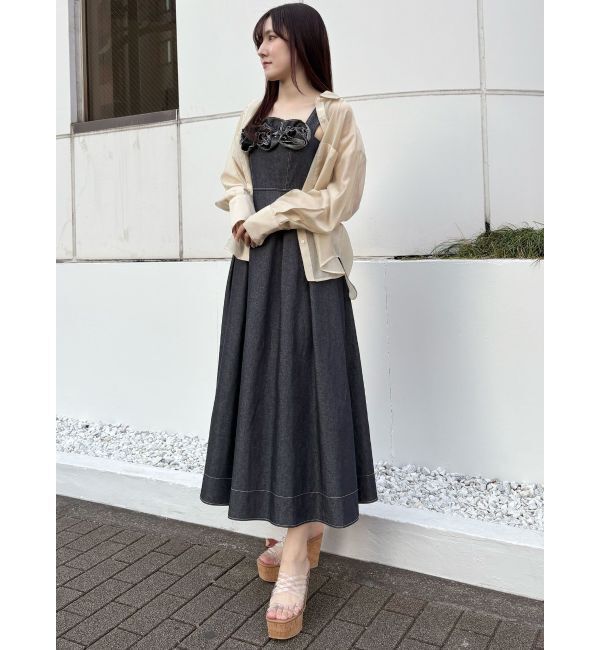 MERCURYDUO「バックタックスタンドカラーシャツ」|シャツ・ブラウス|