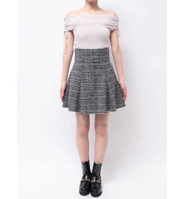 MERCURYDUO「カットツィードミニスカパン」|スカート|