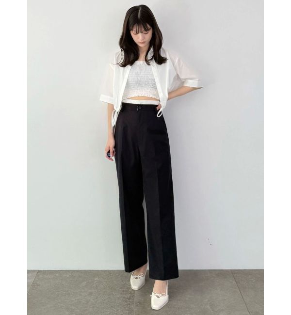 MERCURYDUO「ドロストヘムベアセットシャツ」|シャツ・ブラウス|