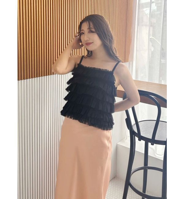 MERCURYDUO「チュールティアードトップス」|シャツ・ブラウス|