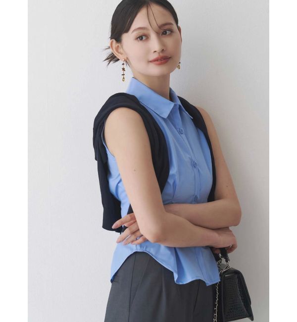 MERCURYDUO「カーデセットノースリシャツ」|シャツ・ブラウス|