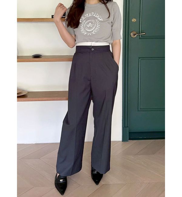 MERCURYDUO「カレッジロゴプリントニット」|ニット・セーター|