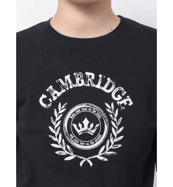 MERCURYDUO「カレッジロゴプリントニット」|ニット・セーター|