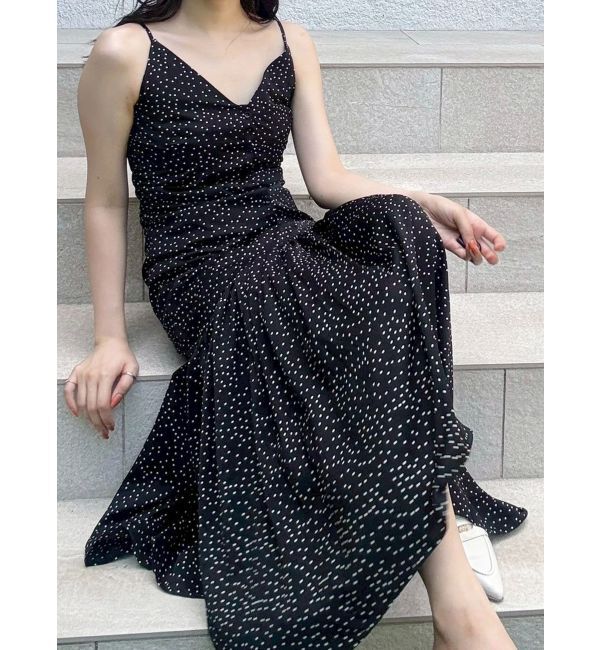 MERCURYDUO「ドットプリントナローワンピース」|ワンピース|