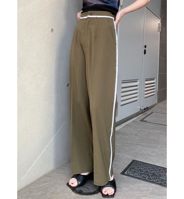 MURUA「カットオフストレートパンツ」|その他|カーキ