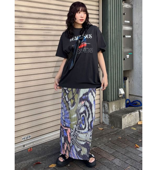 MURUA「バタフライパターンナロースカート」|スカート|