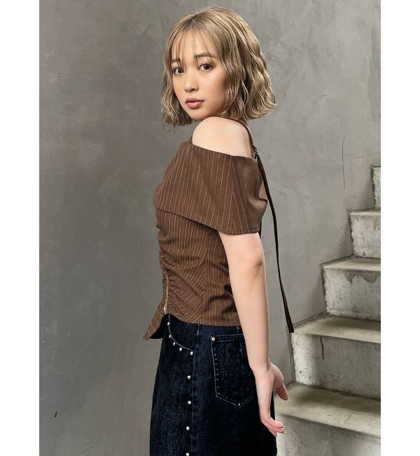 MURUA「オフショルシャーリングシャツ」|シャツ・ブラウス|