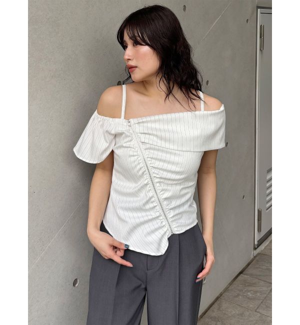 MURUA「オフショルシャーリングシャツ」|シャツ・ブラウス|