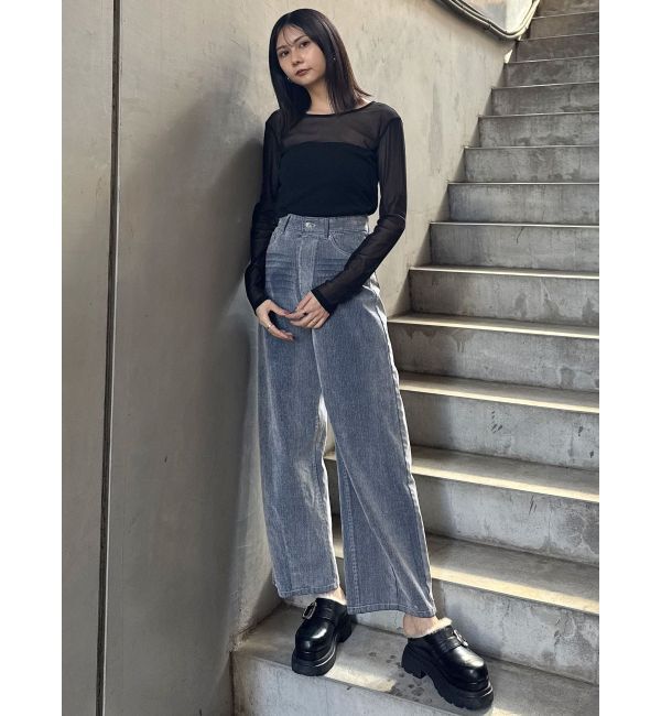 MURUA「コードビスチェデザインレイヤードトップス」|Tシャツ・カットソー|