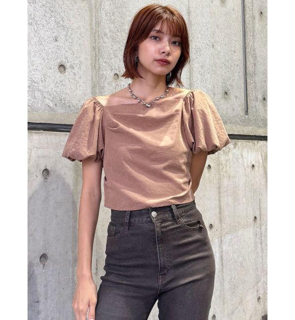 MURUA「ボリュームスリーブ2WAYブラウス」|シャツ・ブラウス|