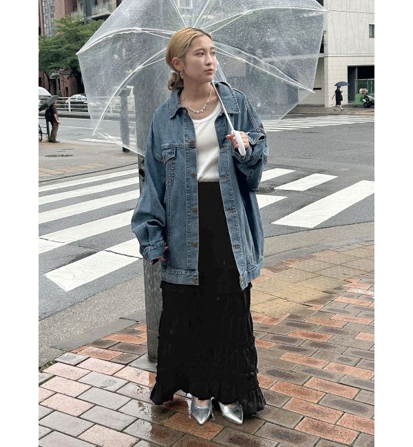 Ungrid「アイラインシャーリングスカート」|スカート|