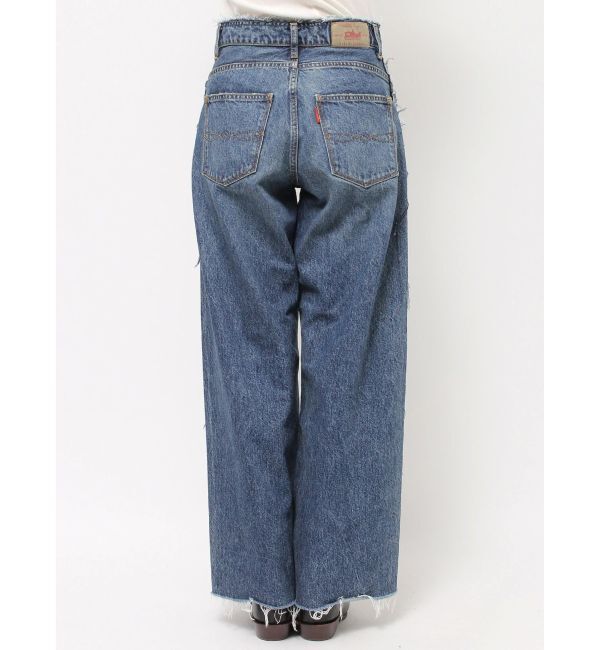 Ungrid「サイドカットオフストレートデニム」|デニム|