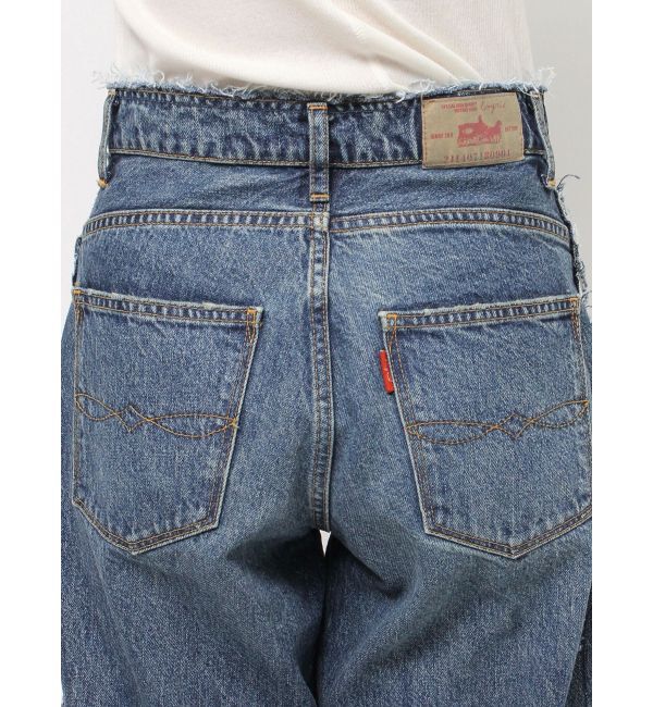 Ungrid「サイドカットオフストレートデニム」|デニム|