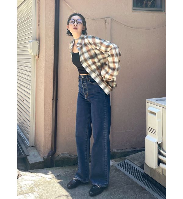 Ungrid「サイドスリットチェックシャツ」|シャツ・ブラウス|