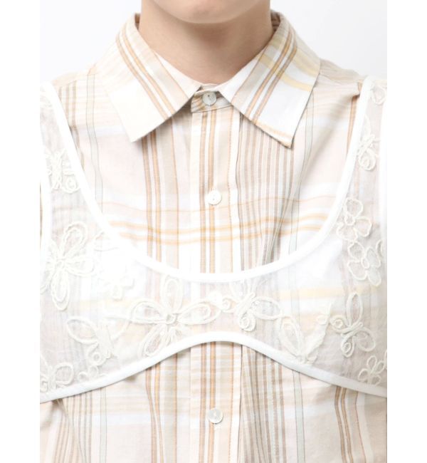 Ungrid「シアーエンブロイダリービスチェ」|シャツ・ブラウス|