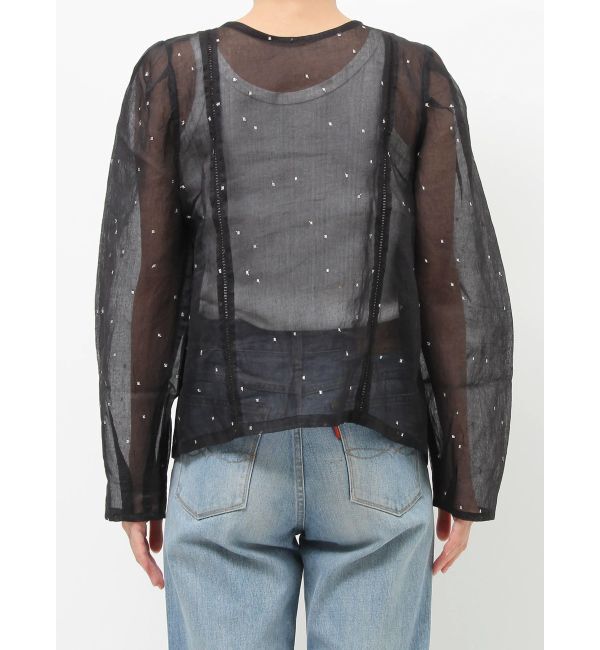 Ungrid「コットンオーガンジー2Wayブラウス」|シャツ・ブラウス|