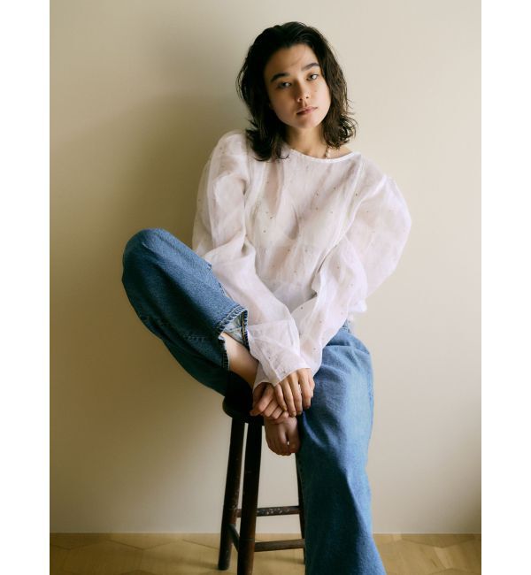 Ungrid「コットンオーガンジー2Wayブラウス」|シャツ・ブラウス|