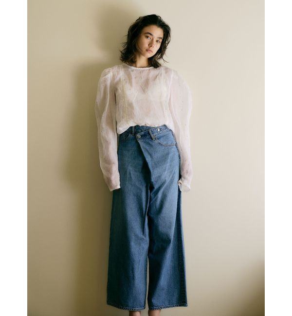 Ungrid「コットンオーガンジー2Wayブラウス」|シャツ・ブラウス|