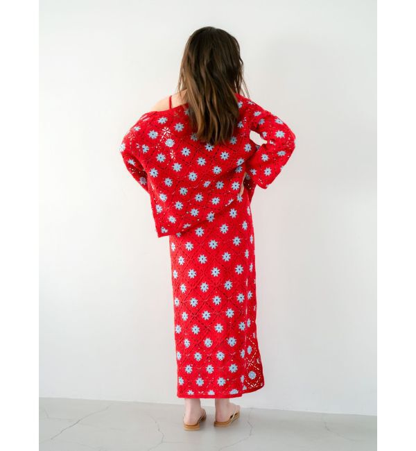 Ungrid「ビーズコンビニットカーデ」|カーディガン|