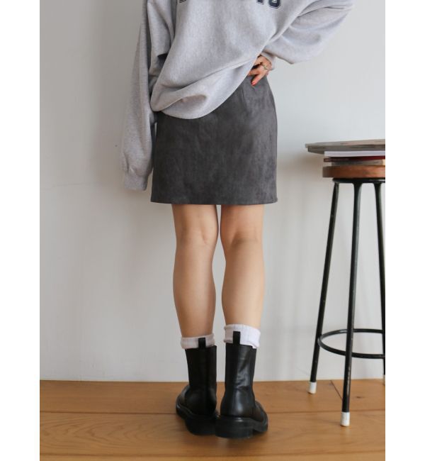 Ungrid「フェイクスウェードミニスカート」|スカート|