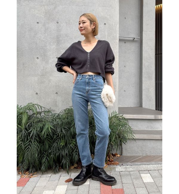 Ungrid「ストレッチテーパードデニム」|デニム|