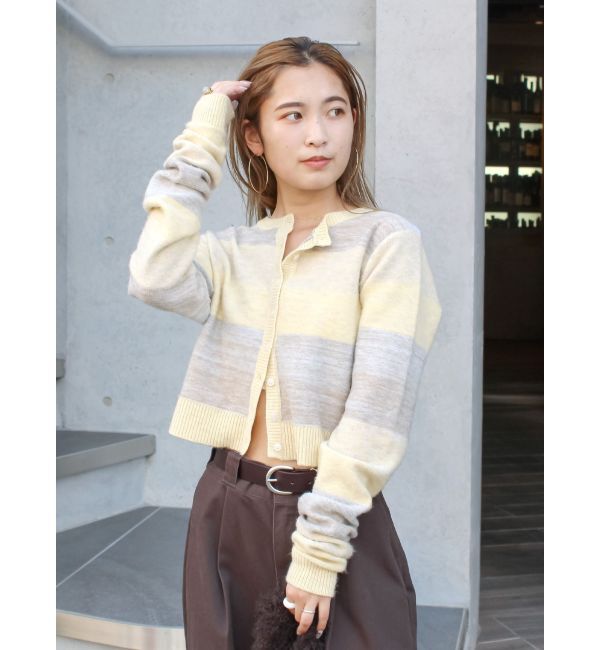 Ungrid「グラデーションニットカーディガン」|カーディガン|