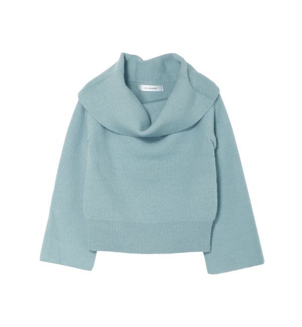 LAGUNAMOON「オフショルフレアスリーブニットプルオーバー」|ニット・セーター|