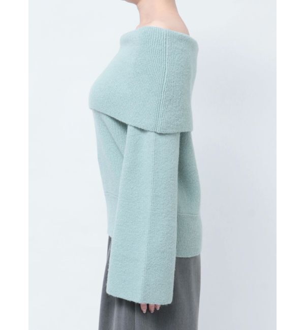 LAGUNAMOON「オフショルフレアスリーブニットプルオーバー」|ニット・セーター|