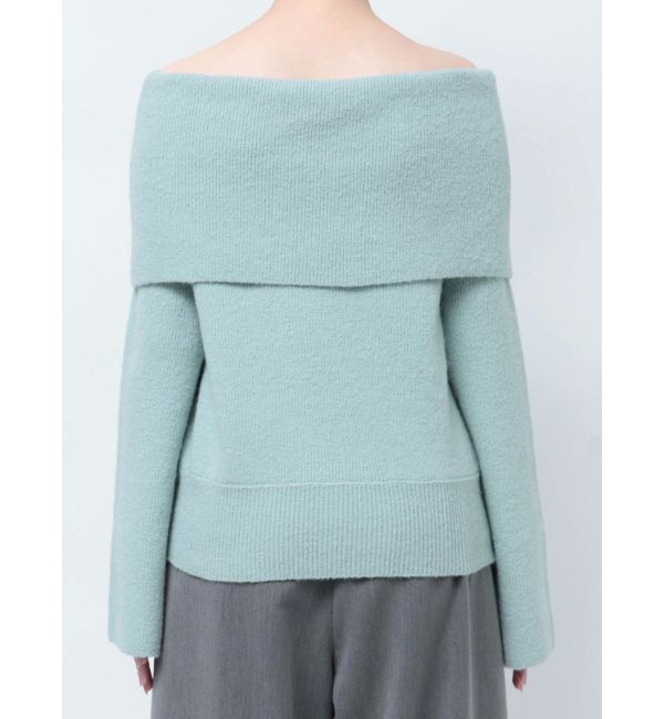 LAGUNAMOON「オフショルフレアスリーブニットプルオーバー」|ニット・セーター|
